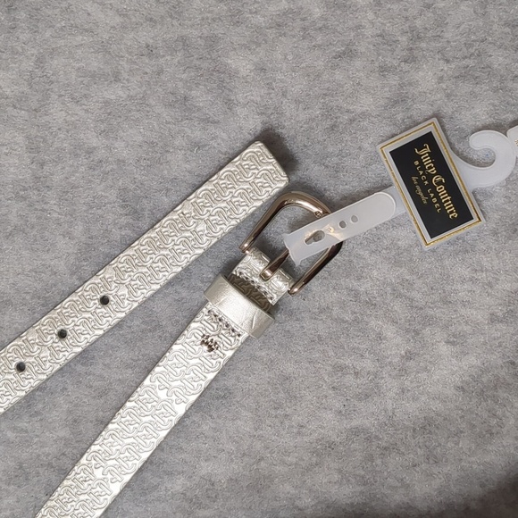 Juicy Couture Silver Belt Women's Size Medium NWT - Picture 1 of 11